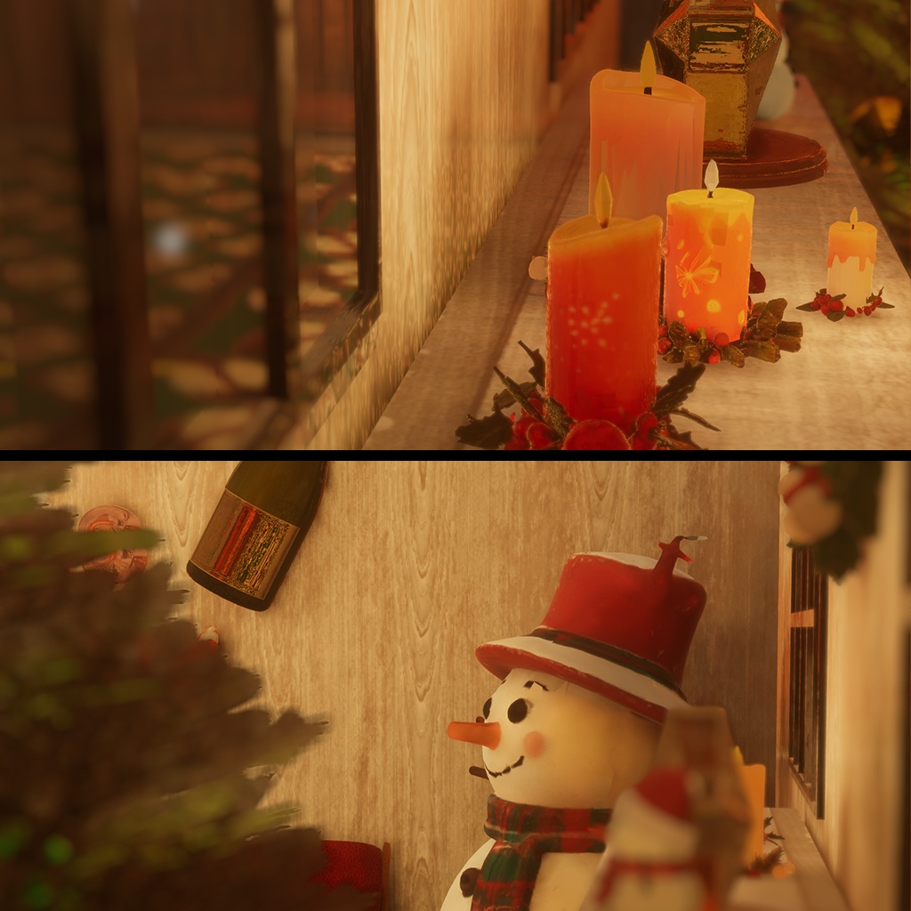 LLOOM TEX One Winter & Christmas Home Party Set for VRChat 【サンタ帽無料配布】