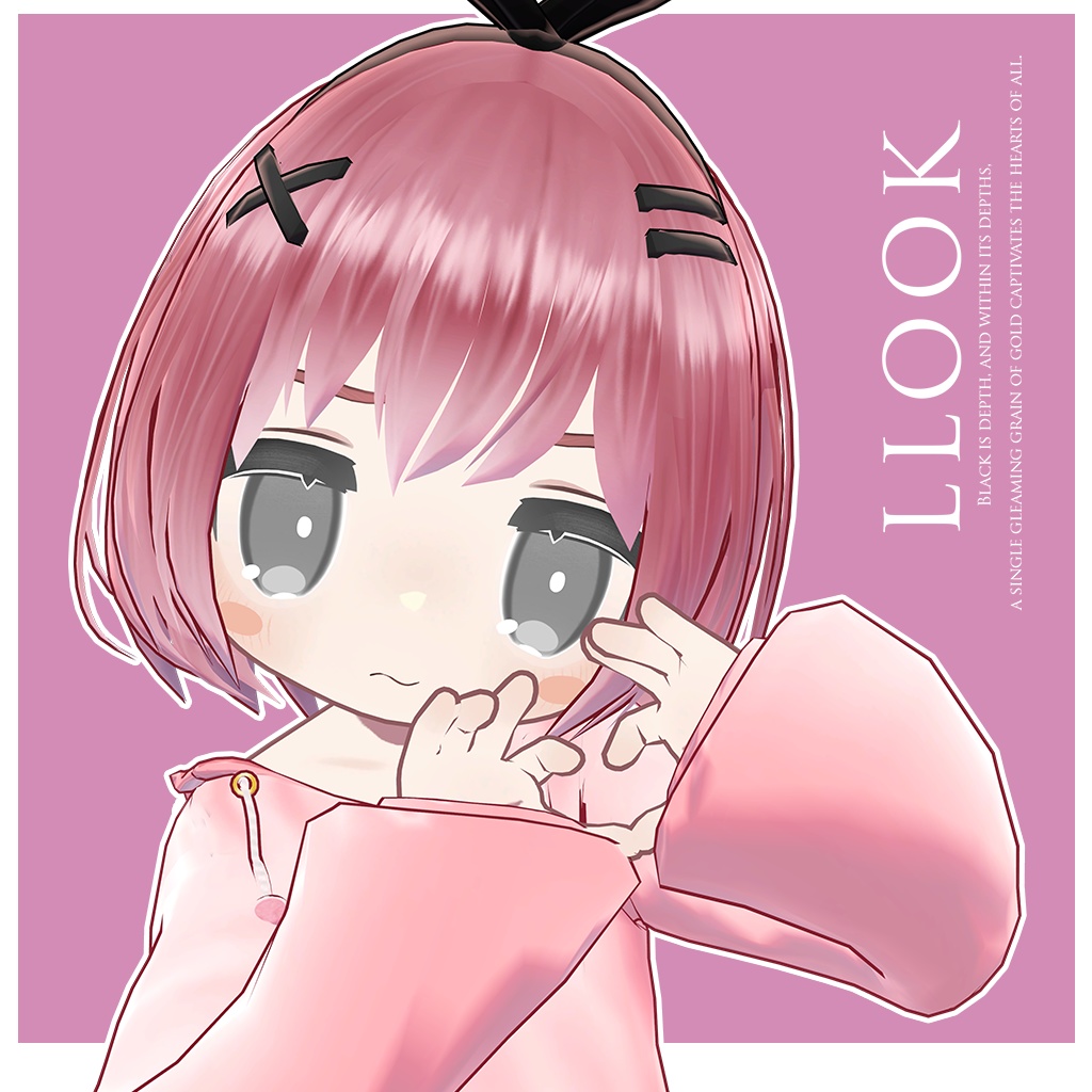 【LLOOKグループ参加者専用】ピンクモンスター『まめふれんず対応衣装&髪型』