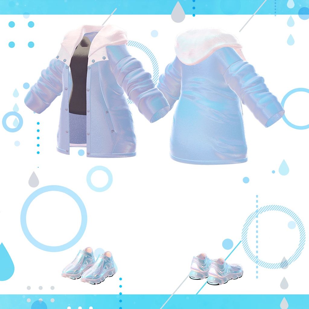 オーバーサイズレイン『8アバター+α対応』