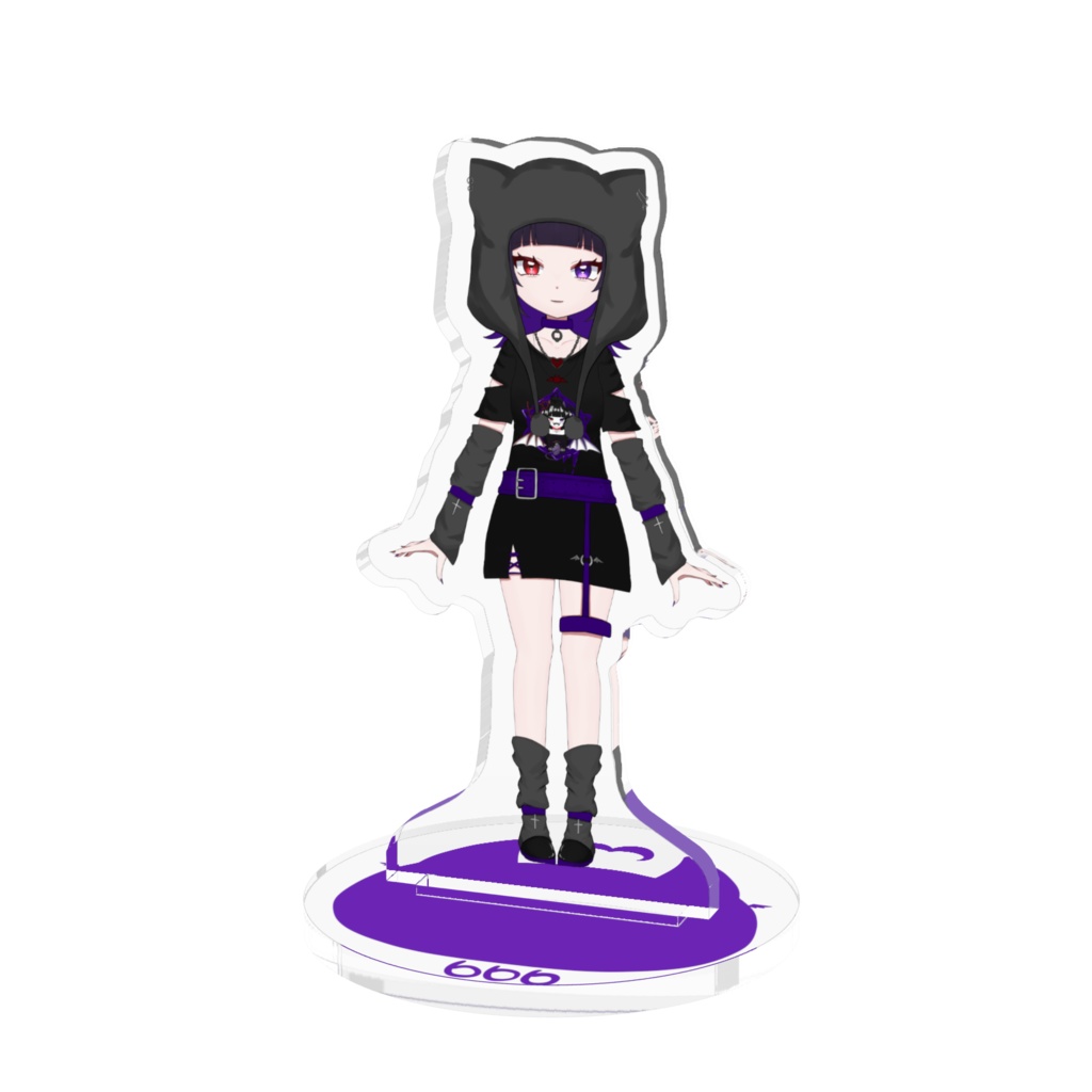 まゆめ立ち絵アクキー💜羽なし