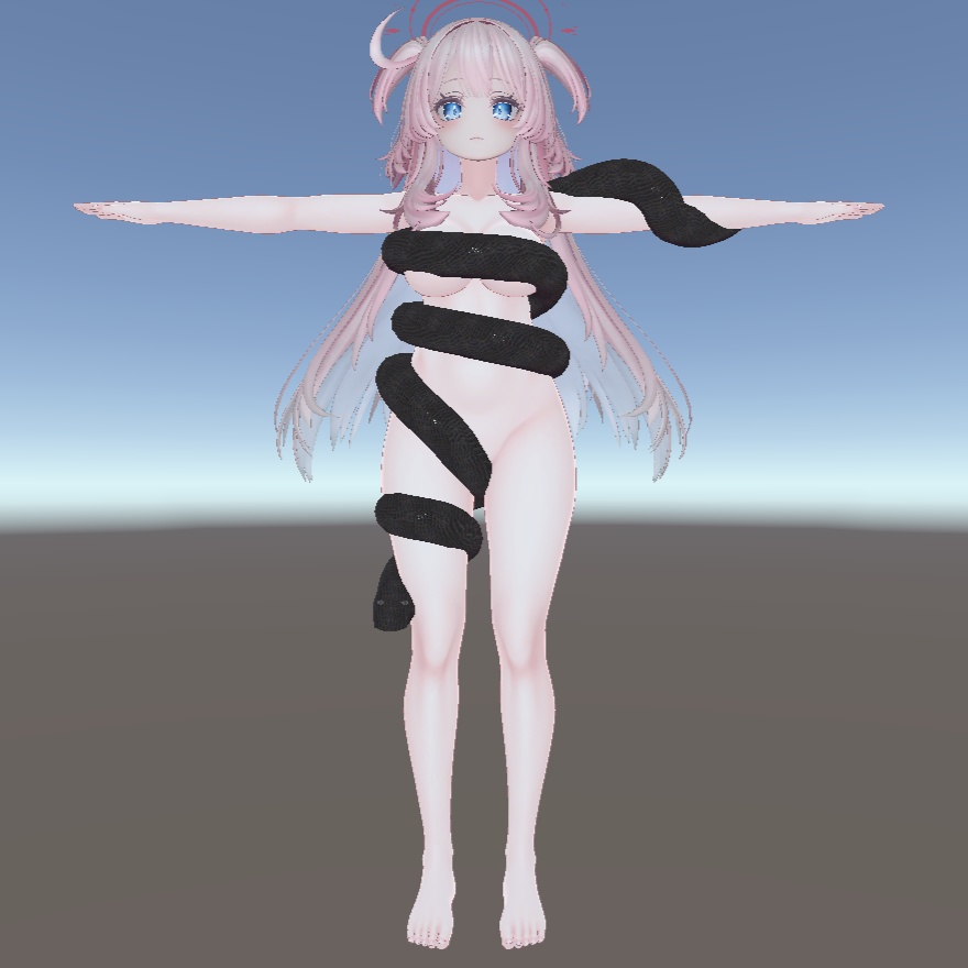 【無料|Free】体に巻き付くヘビくん【来年は巳年】