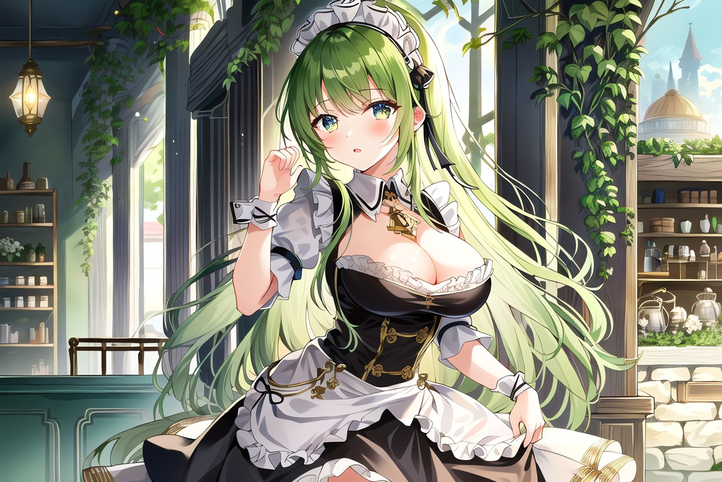 自然派喫茶店のメイドJK / 全年齢向け CG集 (139枚)