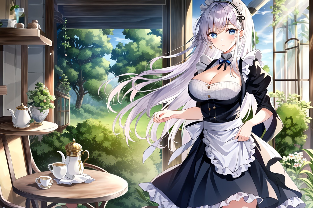 自然派喫茶店のメイドJK / 全年齢向け CG集 (139枚)