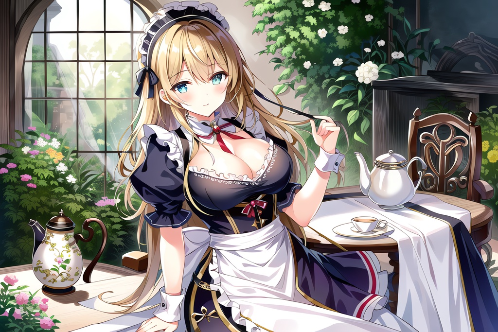 自然派喫茶店のメイドJK / 全年齢向け CG集 (139枚)