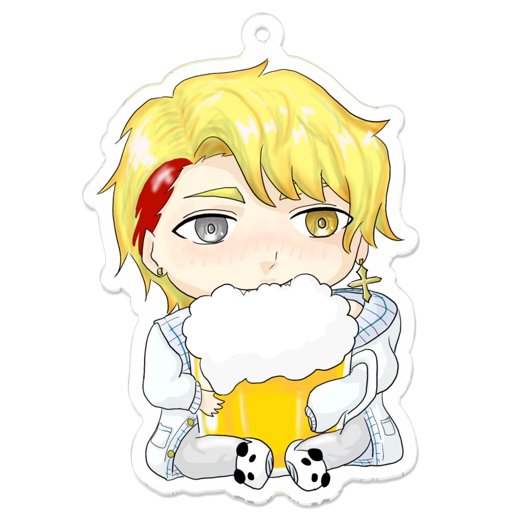 ビンのビール大好きアクキー