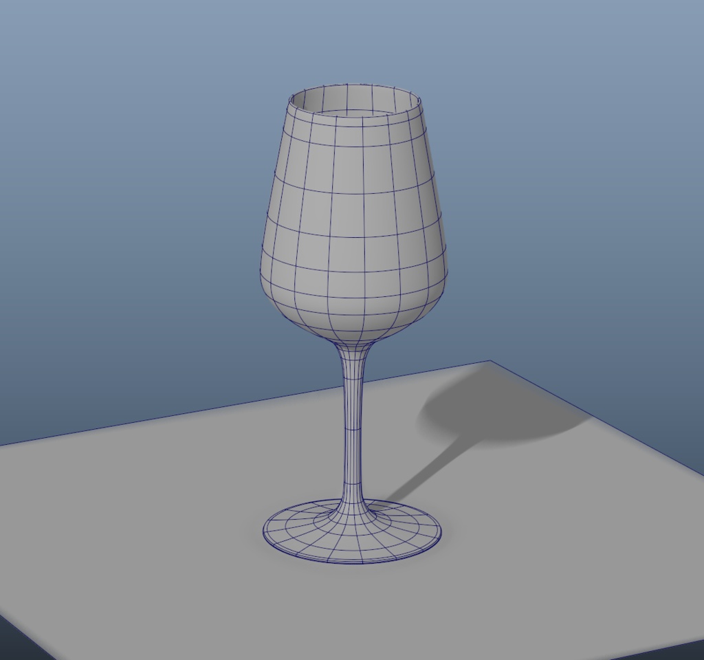 ワイングラス(3Dモデル)