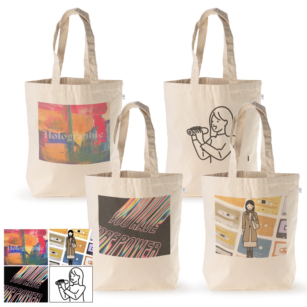 【売上UP!!】トートバック商品画像作成 テンプレート【バッグMサイズ(印刷サイズ中)】