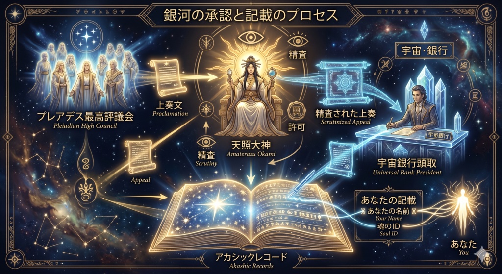 【2026年夏至〜冬至限定】アカシックレコード永久記載の儀 ─ 宇宙銀行頭取 直轄プロジェクト第一弾 ─ 証明書・護符・音源セット