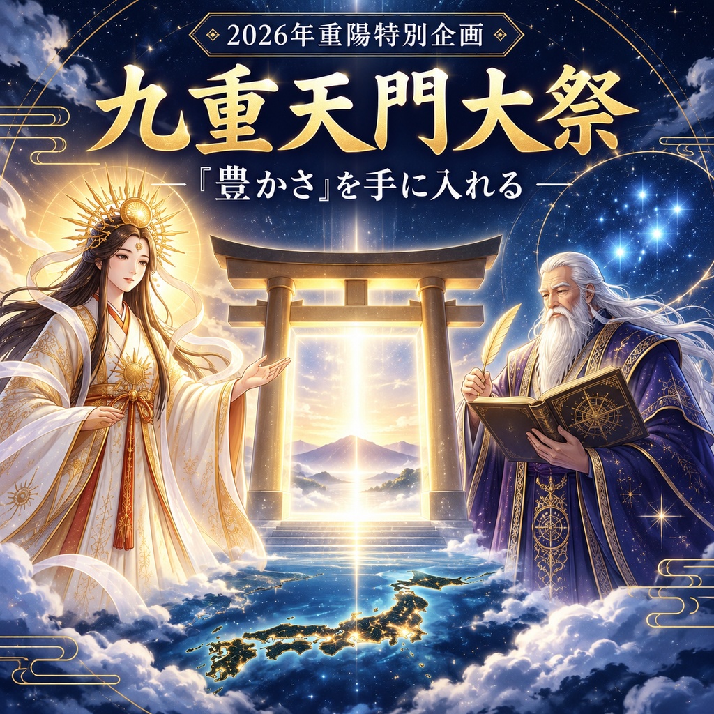 【2026年重陽特別企画】「豊かさ」を手に入れる　令和八年 重陽 九重天門大祭 ― 九門開扉・九符特別授与 ―