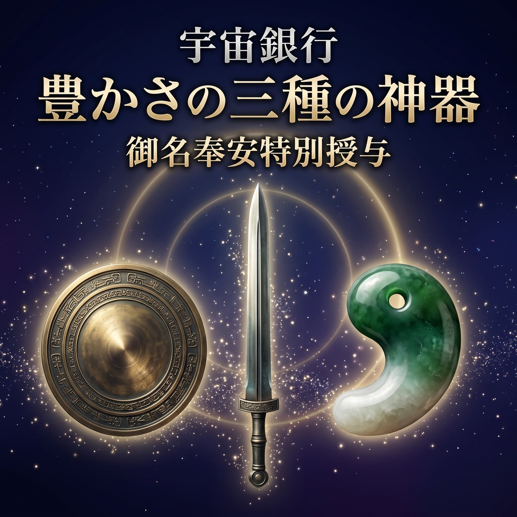【宇宙銀行特別授与】豊かさの三種の神器  ― 豊穣三神器 御名奉安特別授与 ―