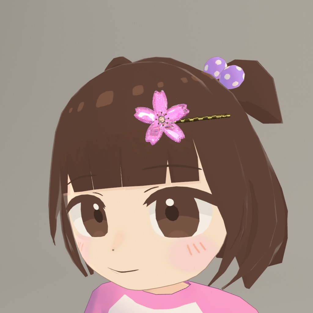 【VRC向け】桜のヘアピン