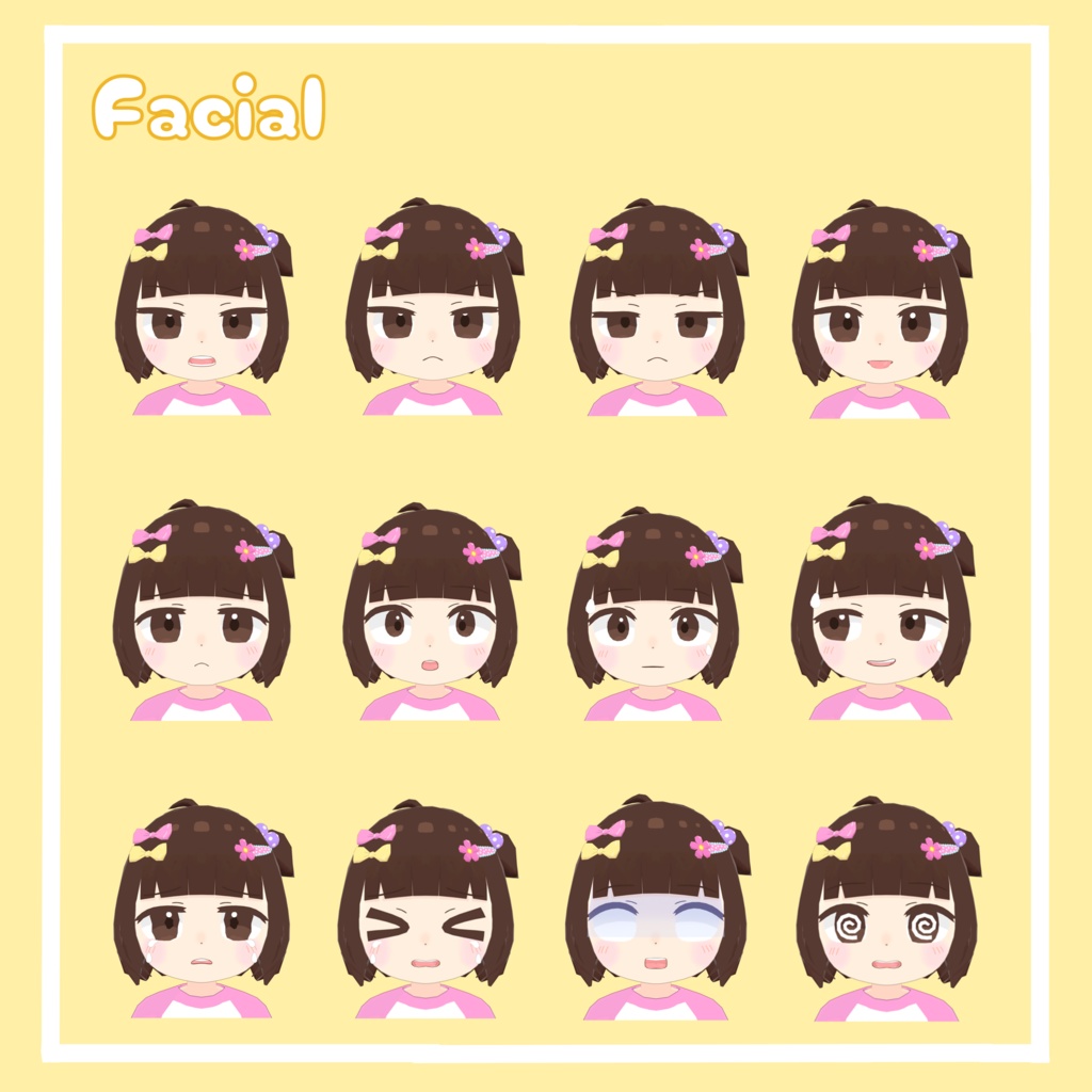 ひいな【オリジナル3Dモデル】【VRChat向け】