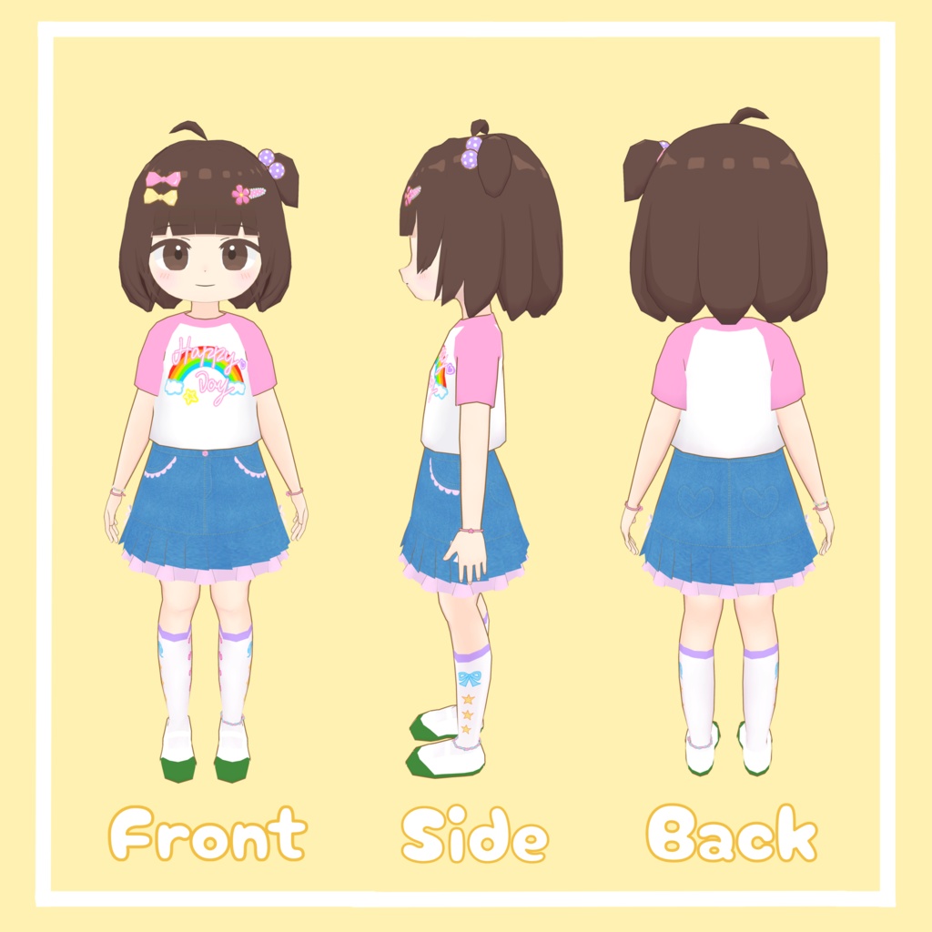 ひいな【オリジナル3Dモデル】【VRChat向け】