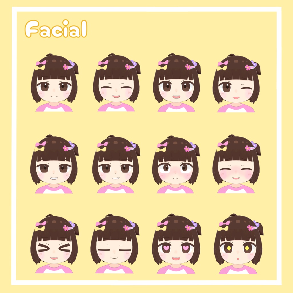 ひいな【オリジナル3Dモデル】【VRChat向け】