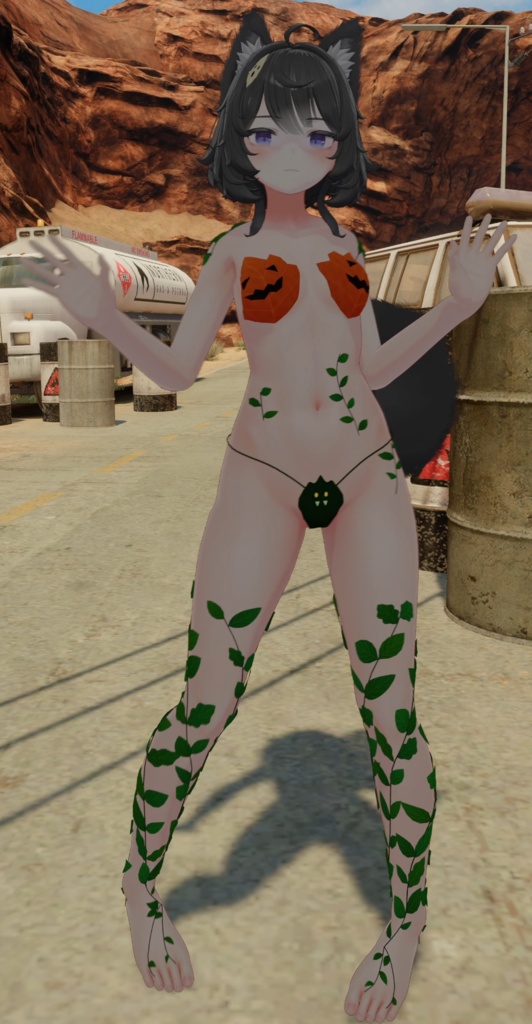 Velle / ヴェール Leaf Halloween outfit