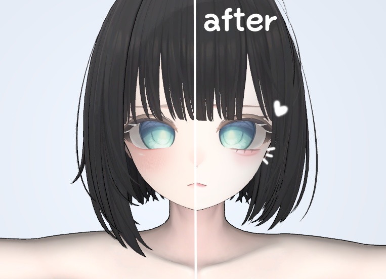【無料/FREE】 マヌカ(Manuka) 地雷系 ライン make up/body texture