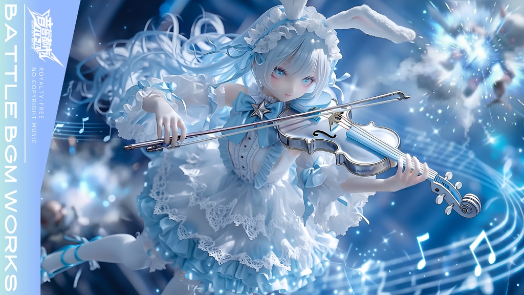 【フリーBGM】プリズム・ノート ｜美しく激しい戦闘曲｜バイオリン ロック かっこいい｜音響都市バトル