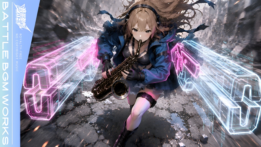 【フリーBGM】サックスでレールガンを起動する戦闘曲｜インダストリアルロック × サックス【バトルBGM】【作業用】