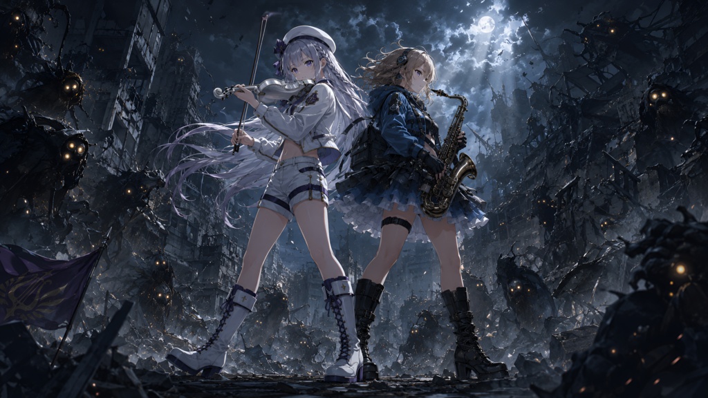 【フリーBGM】バイオリンは白、魔法陣は紫――奏でるは戦の旋律|バイオリン × ロック【バトルBGM】【作業用】