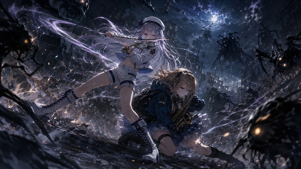 【フリーBGM】バイオリンは白、魔法陣は紫――奏でるは戦の旋律|バイオリン × ロック【バトルBGM】【作業用】