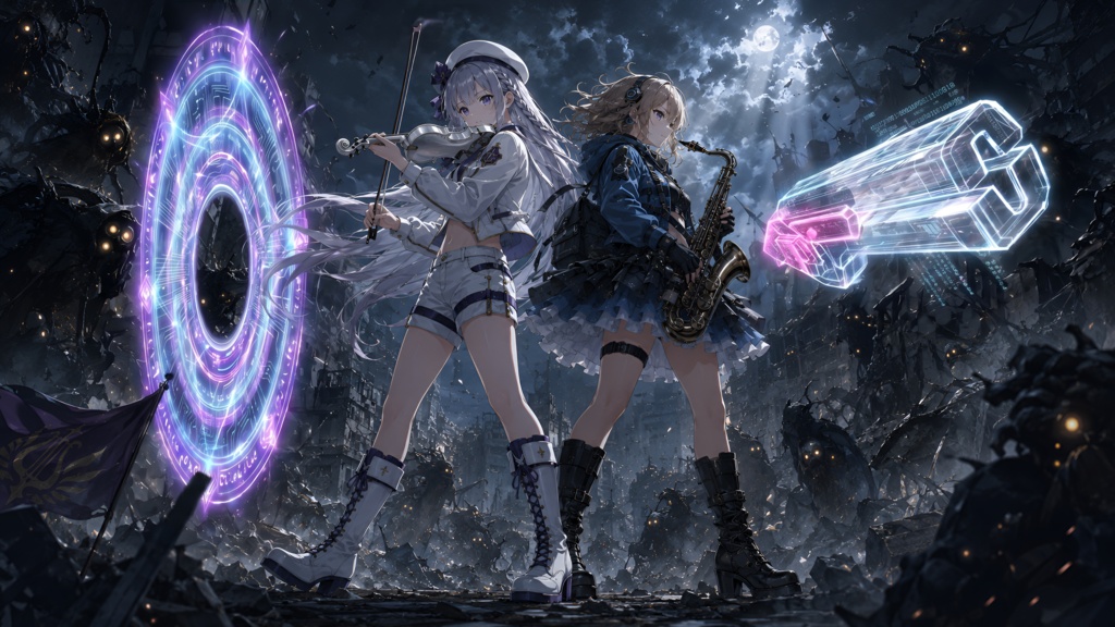 【フリーBGM】バイオリンは白、魔法陣は紫――奏でるは戦の旋律|バイオリン × ロック【バトルBGM】【作業用】