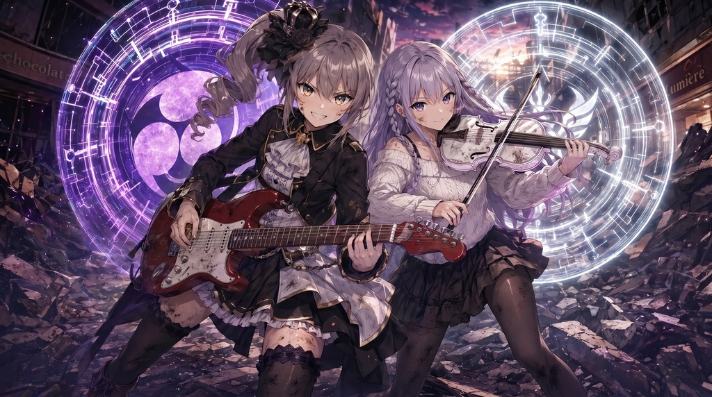 【フリーBGM】雷神剣、解放――バイオリンとギターの戦闘曲|バイオリンロック|音響都市バトル