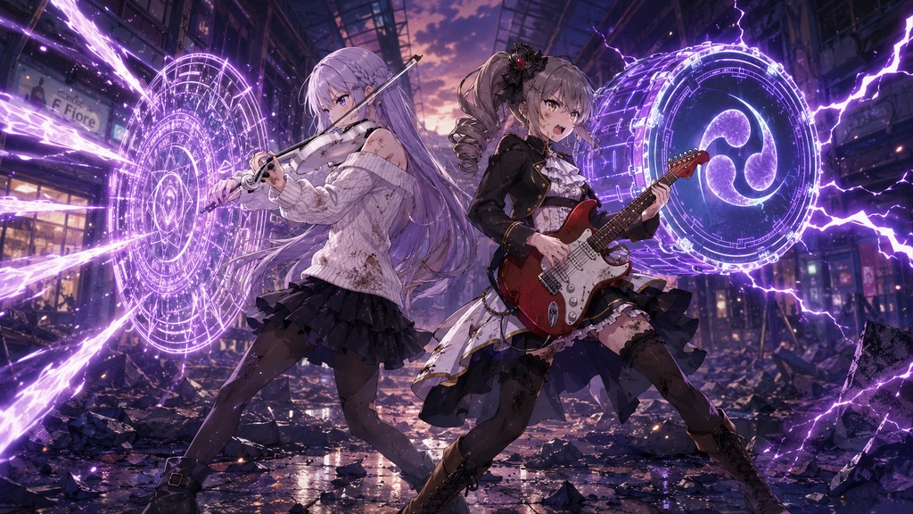 【フリーBGM】雷神剣、解放――バイオリンとギターの戦闘曲|バイオリンロック|音響都市バトル