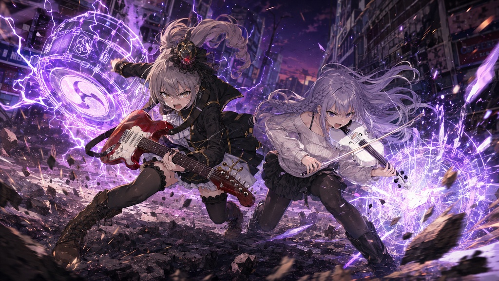 【フリーBGM】雷神剣、解放――バイオリンとギターの戦闘曲|バイオリンロック|音響都市バトル