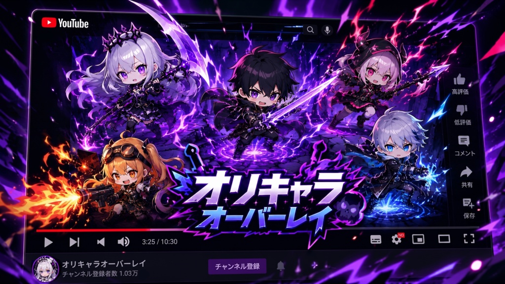 オリキャラオーバーレイ 音響都市バトルver.