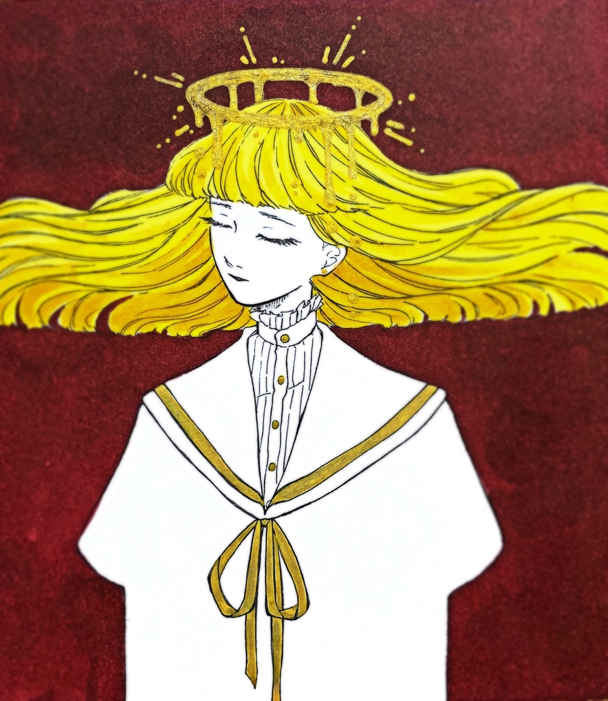 【原画イラスト】青年は天使になったのです。