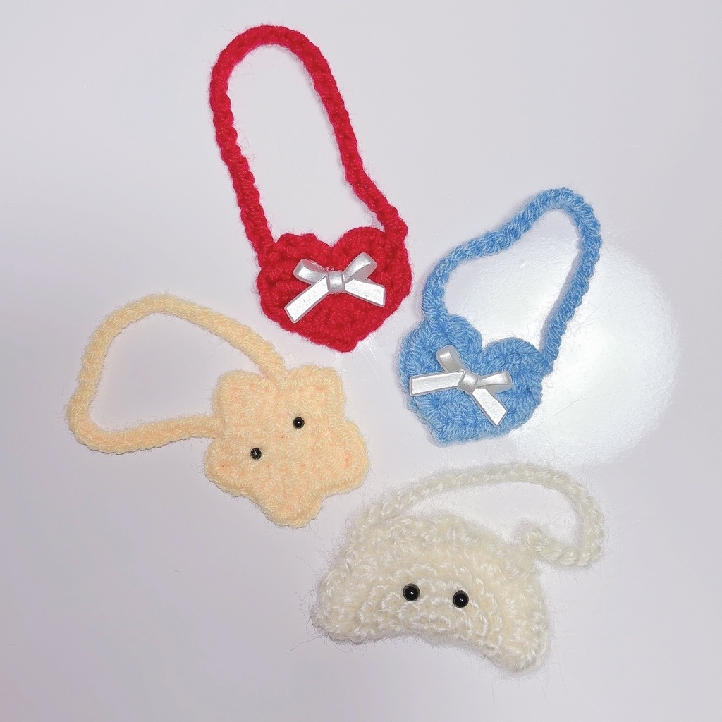 ぬいぐるみ用ポシェット4種