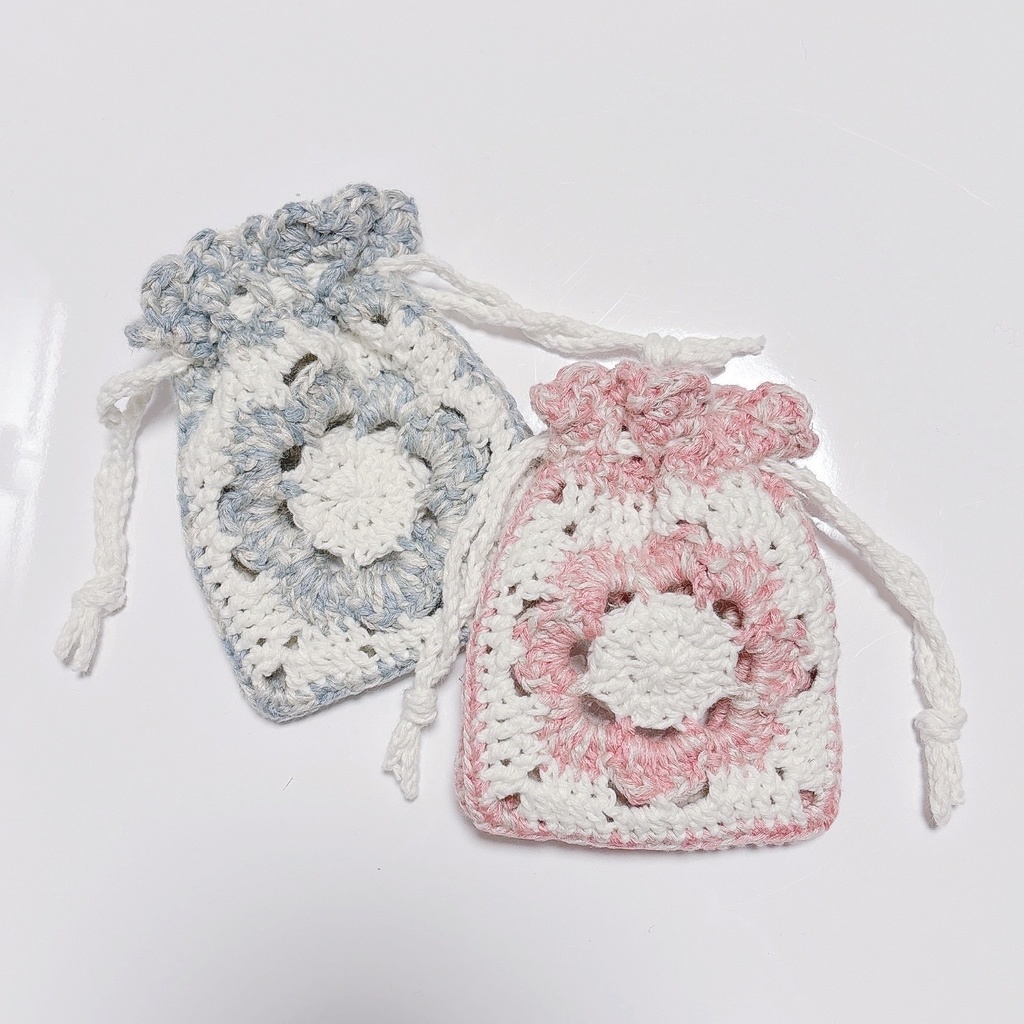 フラワーグラニースクエア巾着