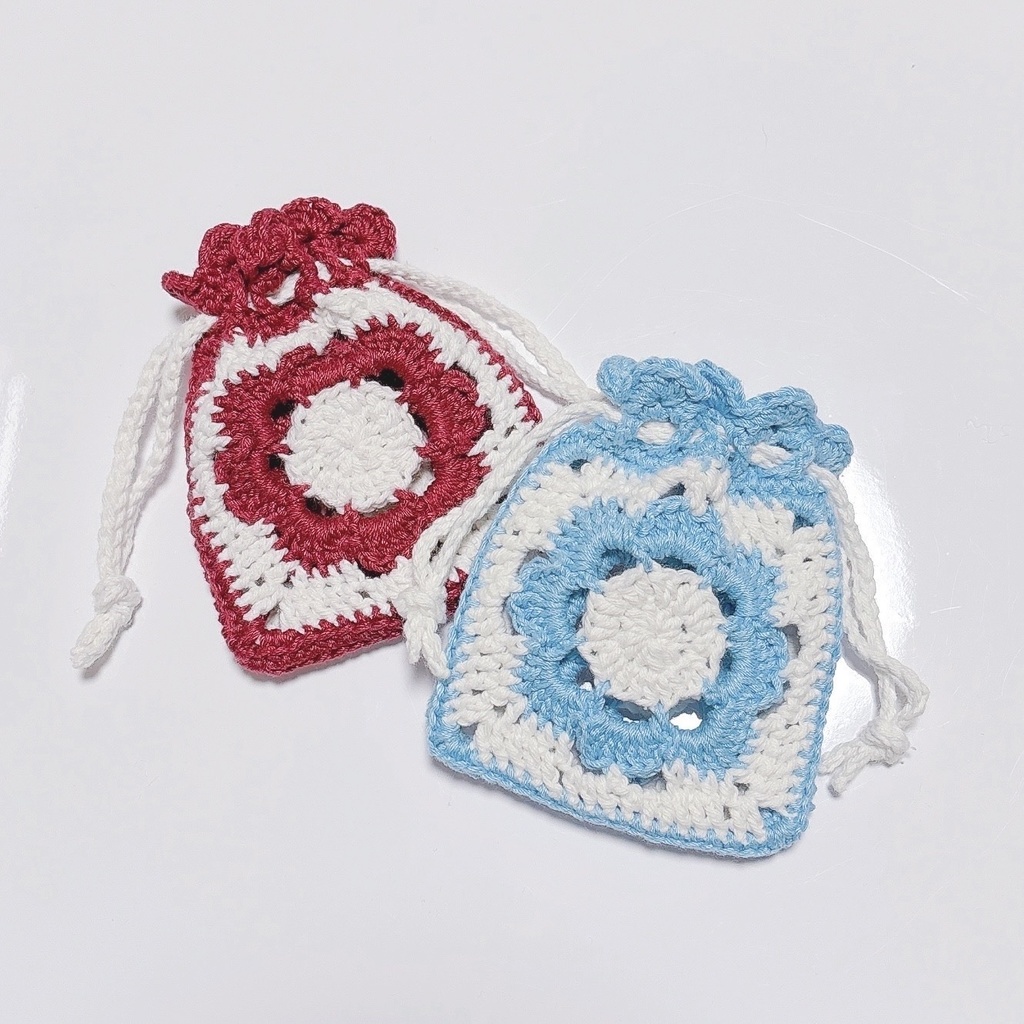 フラワーグラニースクエア巾着