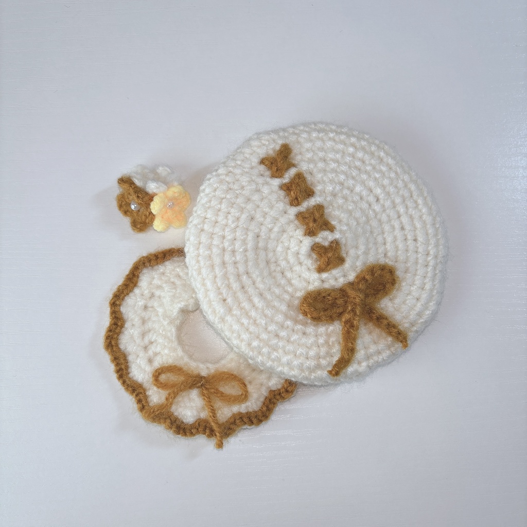 ベレー帽ケープセット