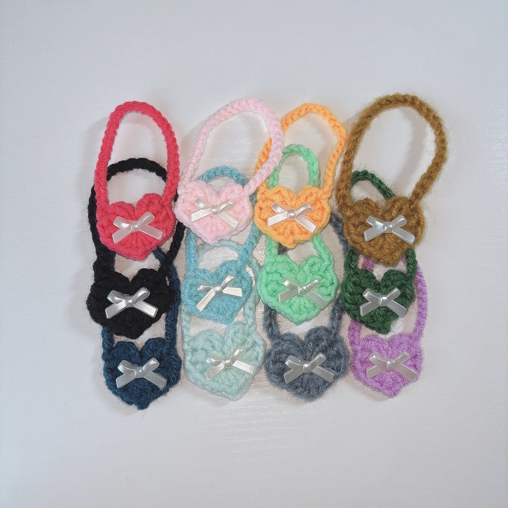 ぬい用ハートポシェット