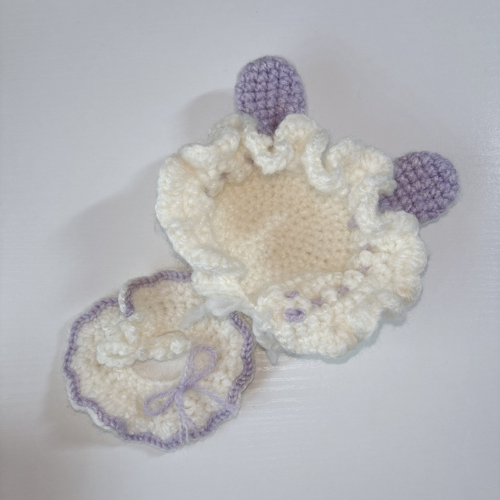 うさ耳ボンネットケープセット