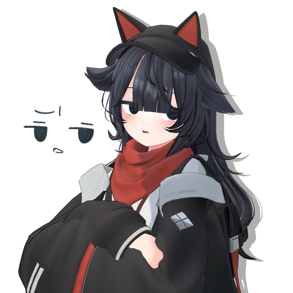 デルタフレアちゃんのヘアアレンジ!【追加シェイプキー】