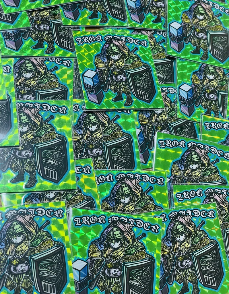 IRON MEIDIN 3色ランダム自作シール(ゲリラ)