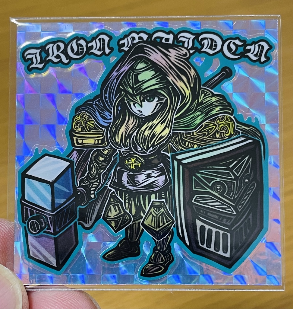 IRON MEIDIN 3色ランダム自作シール(ゲリラ)