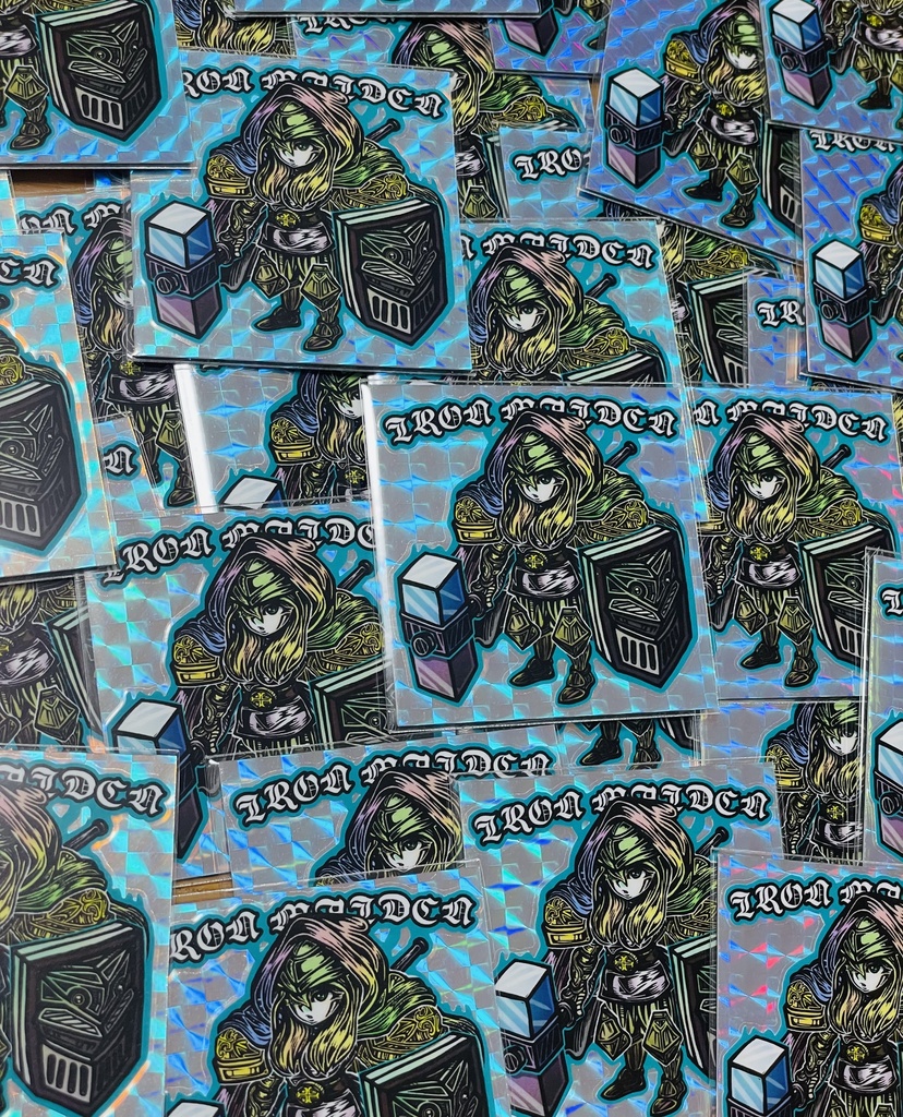 IRON MEIDIN 3色ランダム自作シール(ゲリラ)