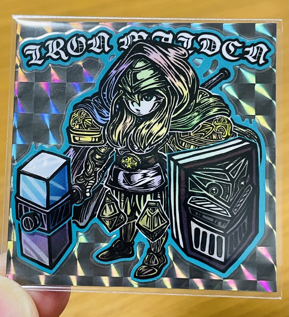 IRON MEIDIN 3色ランダム自作シール(ゲリラ)