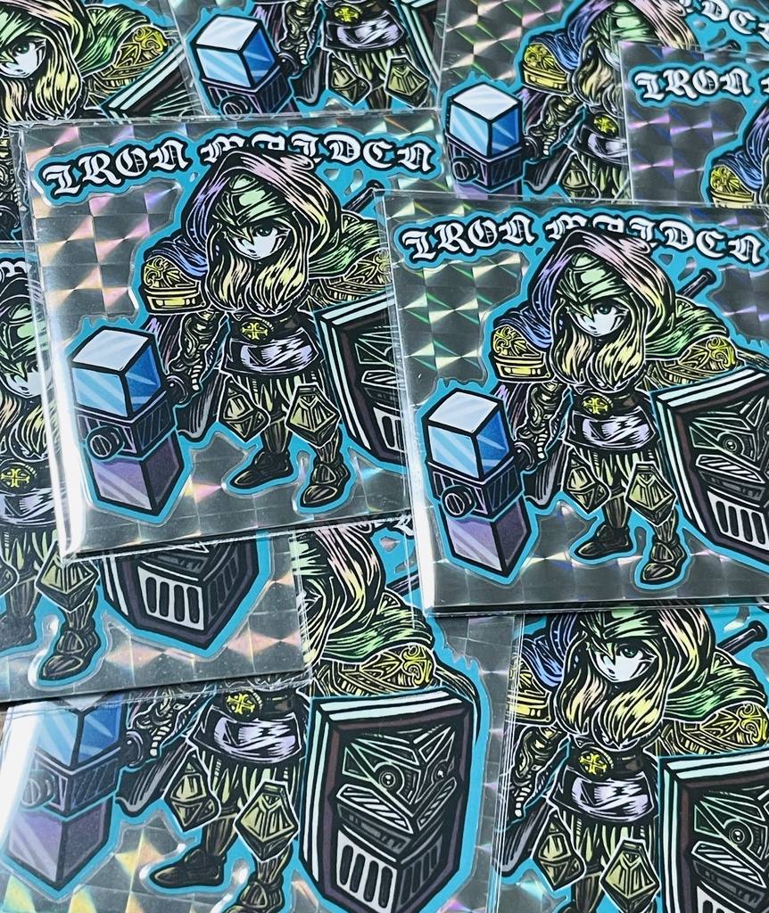 IRON MEIDIN 3色ランダム自作シール(ゲリラ)