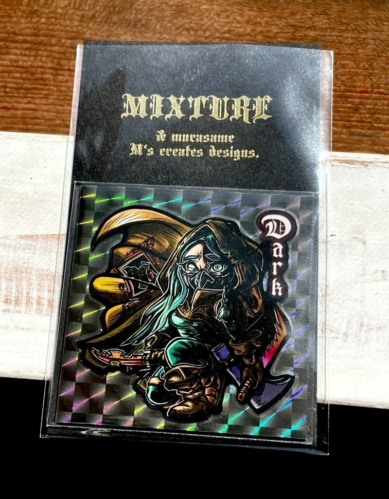 【light of the blind】【dark】自作シール ゲリラ