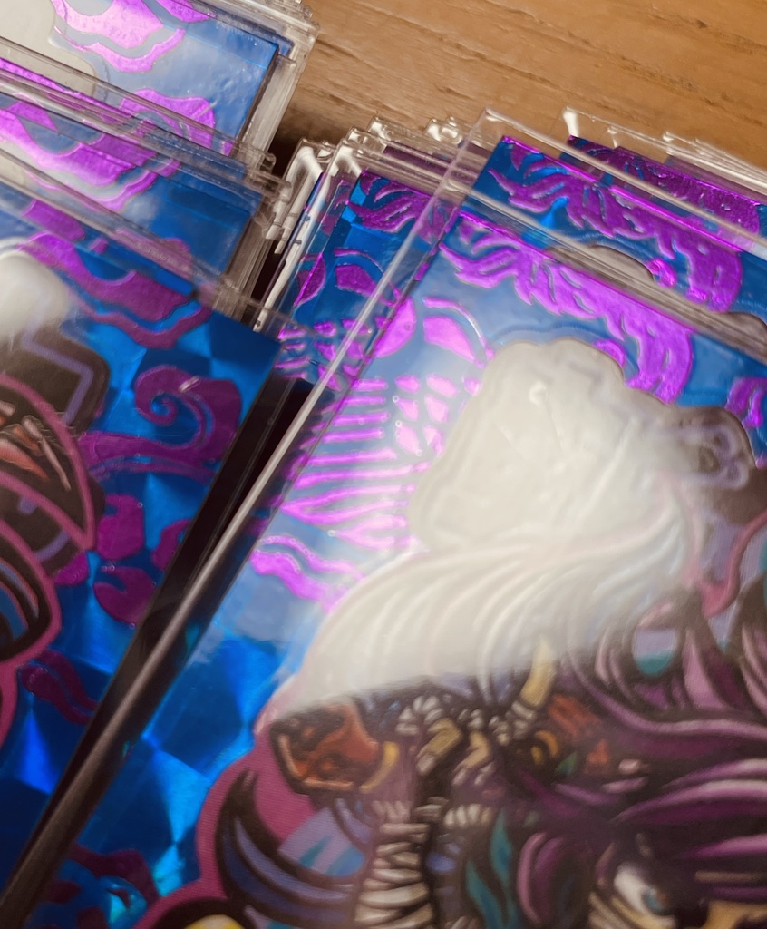 【斬切丸】メタル紫箔 自作シール ゲリラ販売