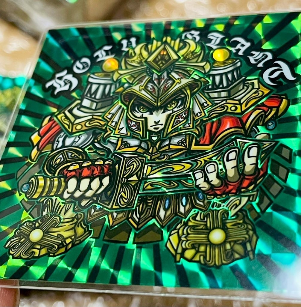 52版【HOLY GIANT】赤.緑 自作シール 超高精細印刷