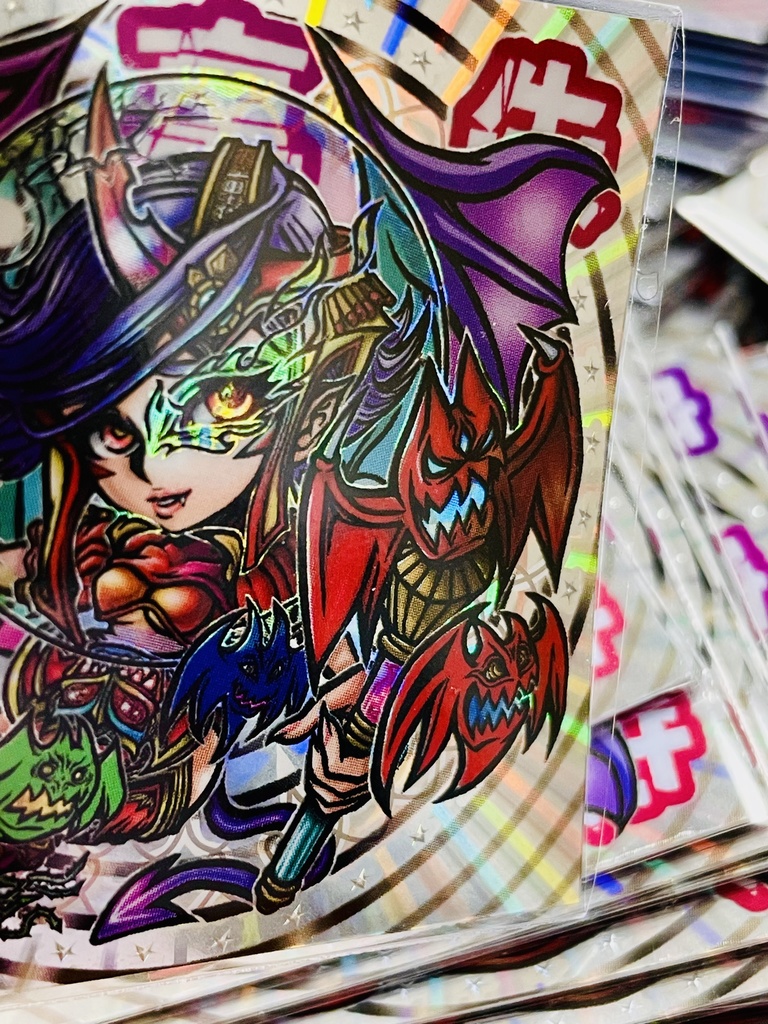 3/26 21:00 START 【魔裏朱】ハンドクラフト&印刷 自作シール ホロ