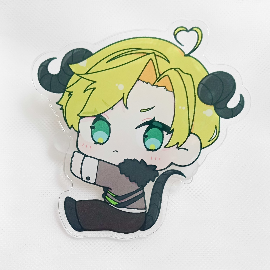見守りサタンアクリルクリップ