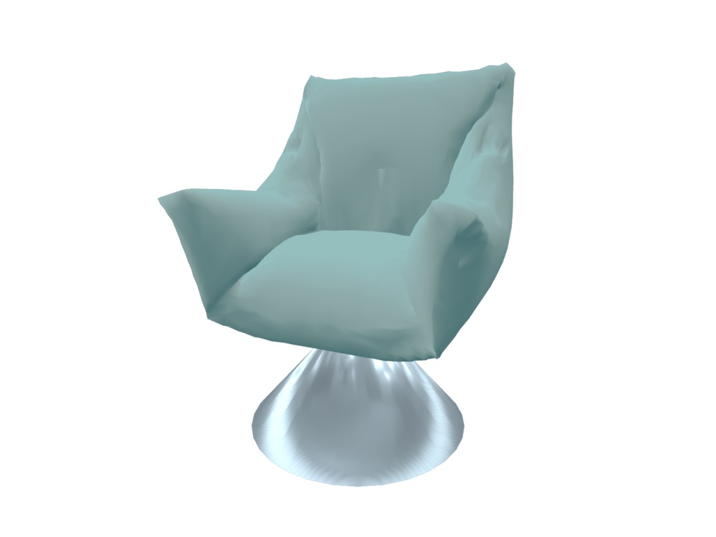 【VRChat向け】ふかふかの椅子 スモーキーカラー5色入り