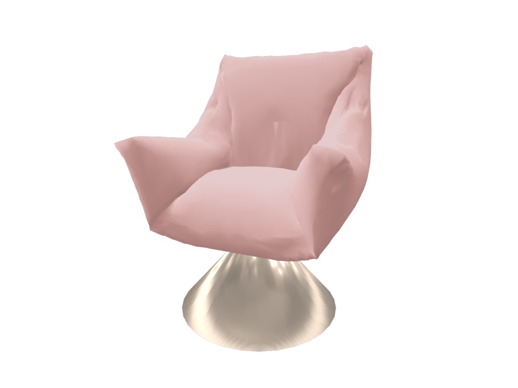 【VRChat向け】ふかふかの椅子 スモーキーカラー5色入り