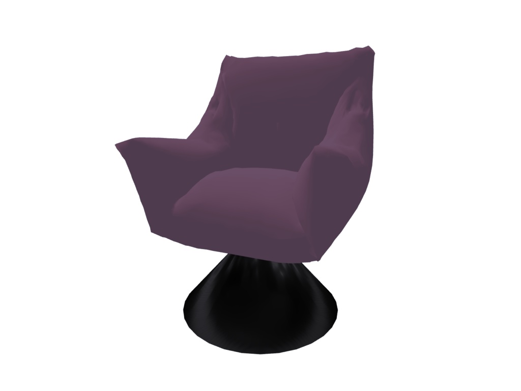 【VRChat向け】ふかふかの椅子 スモーキーカラー5色入り